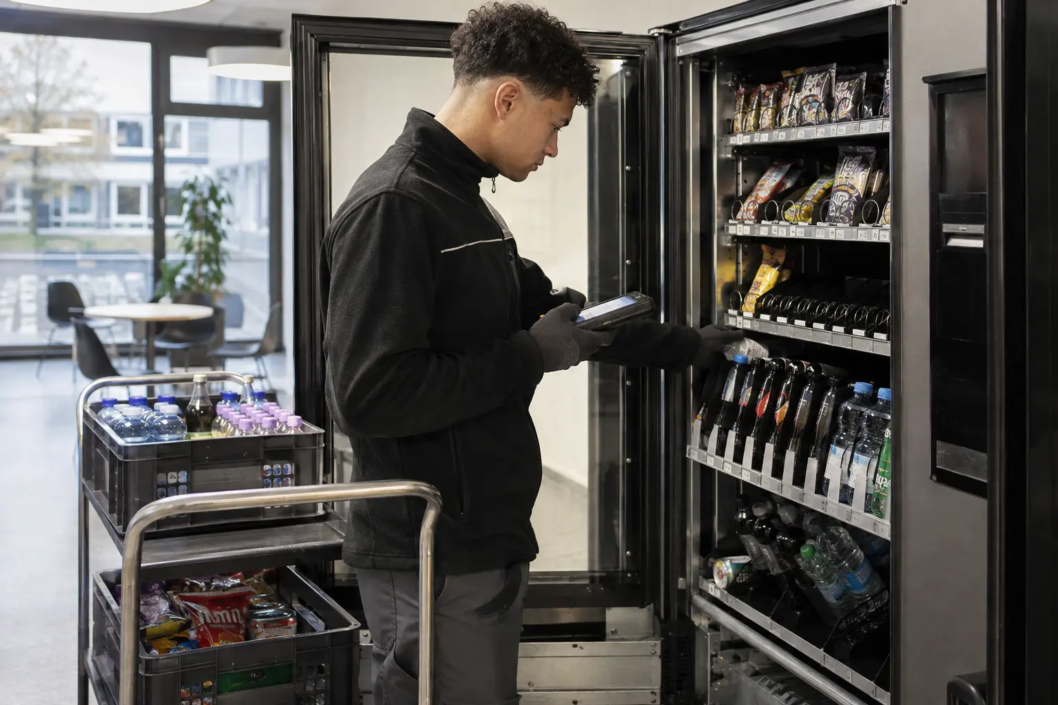 Automatenfachmann/-frau: wie man Füllstände prüft und Automaten bedarfsgerecht befüllt und leert
