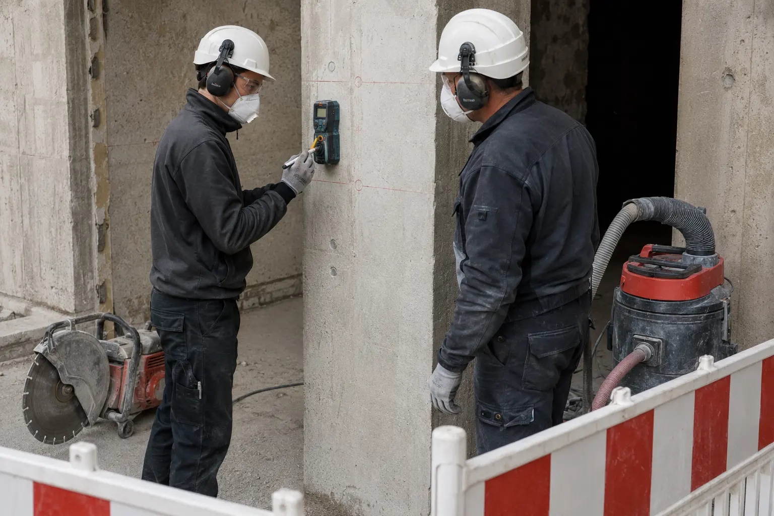 Bauwerksmechaniker/in für Abbruch und Betontrenntechnik: Baustellen einrichten und sichern