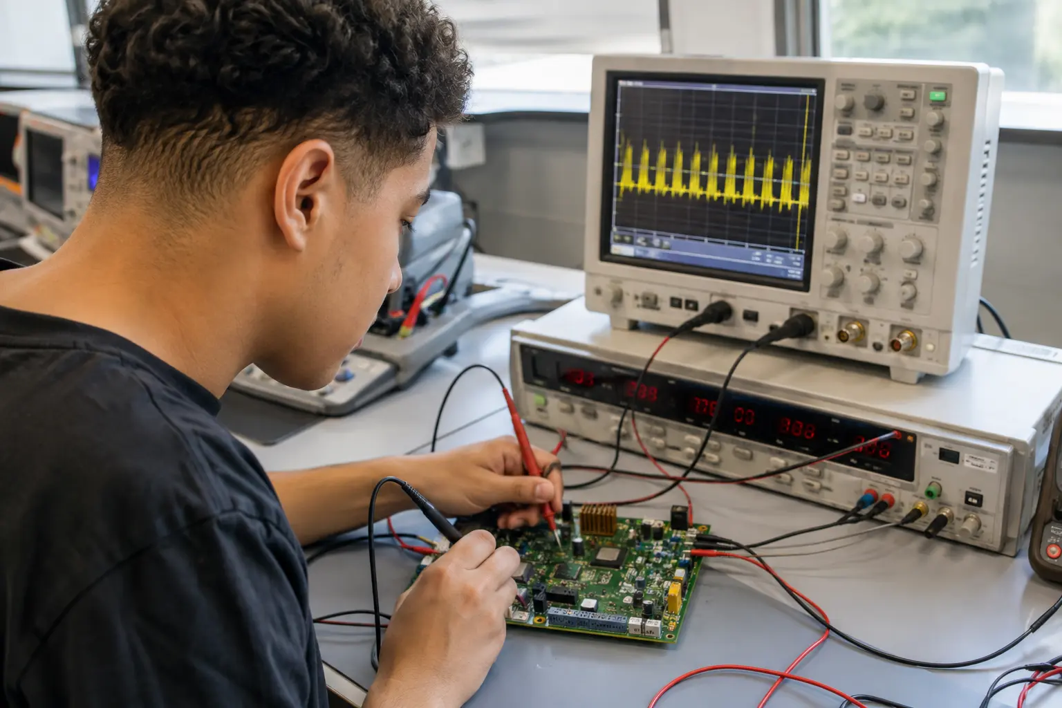 Elektrotechnische/r Assistent/in: wie Messdaten elektrischer und elektronischer Schaltungen erfasst, verarbeitet und ausgewertet werden