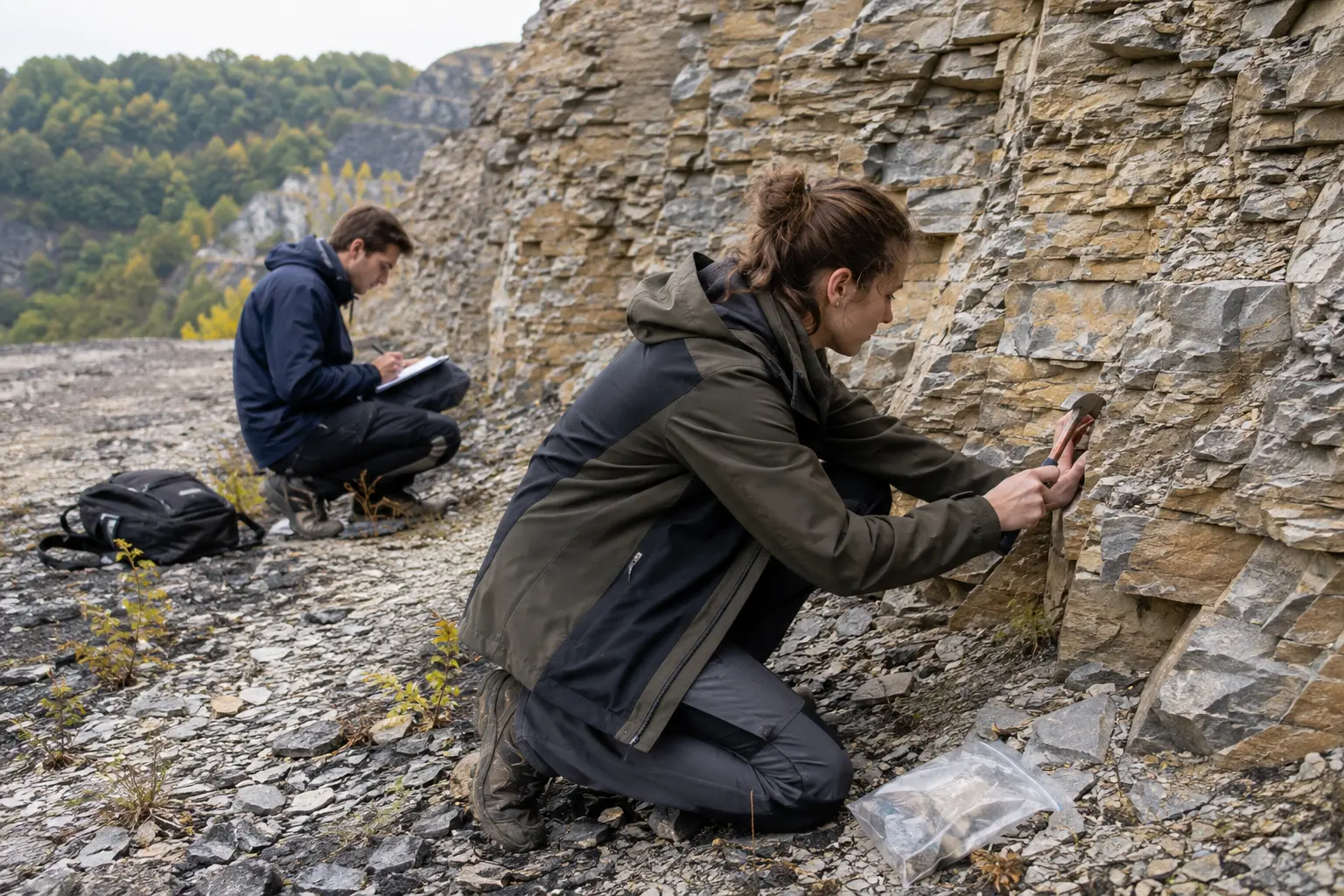 Geologie bei der Arbeit