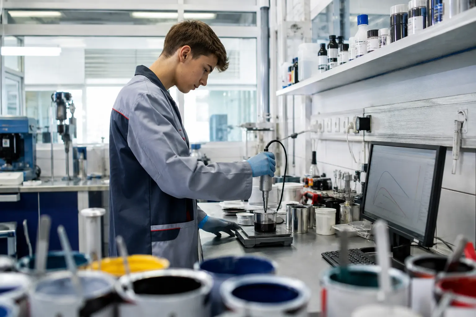Lacklaborant/in: wie man Messdaten erfasst, auswertet und verarbeitet
