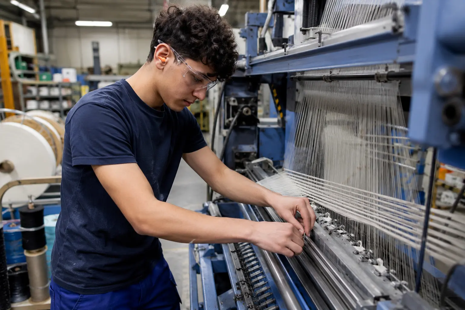 Produktionsmechaniker/in: welche Fertigungstechniken für Textilien es gibt, wie man deren Eigenschaften und Konstruktionsmerkmale bestimmt und